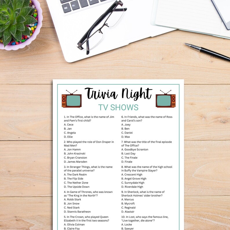 Pub Trivia Bundle: Trivia Night (printable PDF) - Etsy