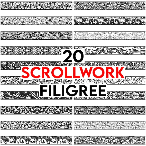 Scroll Engraving Patterns - Etsy