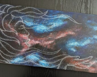 Whispers In Space - Original artwork acrylic painting