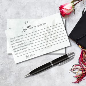 Printable Advice Cards | Digital Download | Graduation | Instant Download PDF | Keepsake Advice Cards