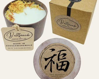 Handmade Chinese New Year scented candle – a personalized gift for good luck and prosperity