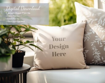 Maqueta de almohada cuadrada, maqueta de almohada decorativa, maqueta de almohada con estilo, maqueta de almohada decorativa, maqueta de almohada en blanco, maqueta de almohada simple, maqueta digital