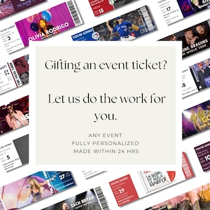 Personalisiert für Sie benutzerdefinierte Konzert- und Ereigniskarte, Taylor Swift druckbare Geschenkkarte, Last-Minute-Geschenk, benutzerdefiniertes Geschenkkarte