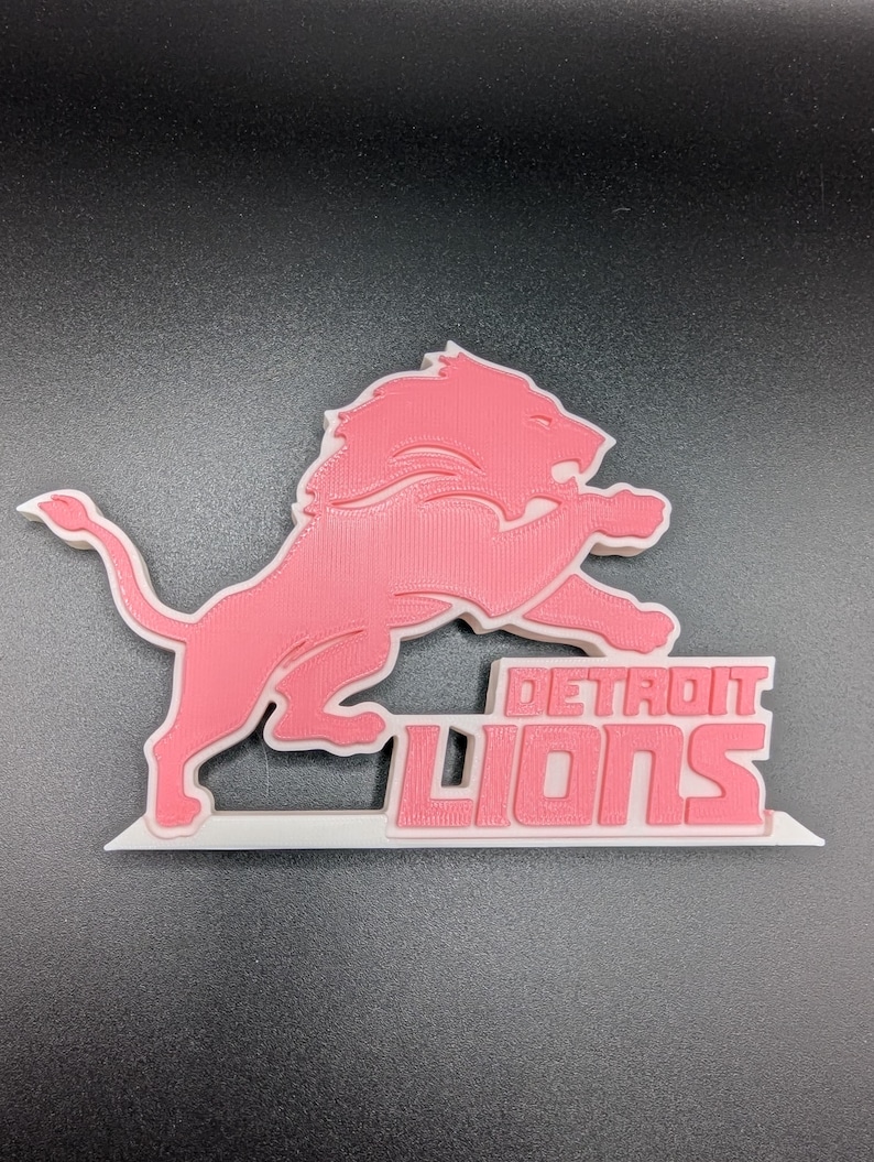 Detroit Lions - Desk Stand Pink