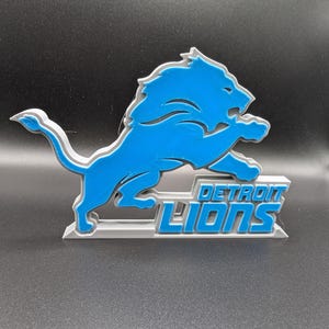 Detroit Lions - Desk Stand Gray