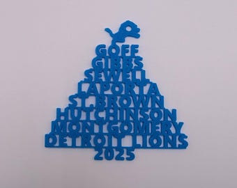 Detroit Lions - 2025 Player Tree Ornament