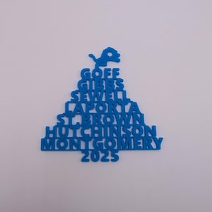 Detroit Lions - 2025 Player Tree Ornament/Wall Art