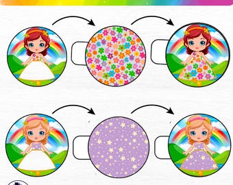 Princess Dress Match Game | Printable PDF Activity for Kids