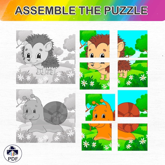 Abbina le metà degli animali – Divertente gioco di puzzle sugli