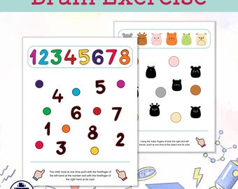 Number Matching Game | Kids Printable, Animal Colors (PDF Pattern)