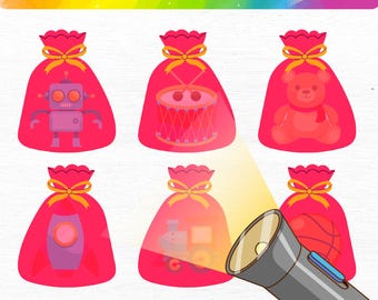 Fun Flashlight Game for Kids | Printable Peek-a-Boo Bags Activity | Educational Light Play | PDF Download