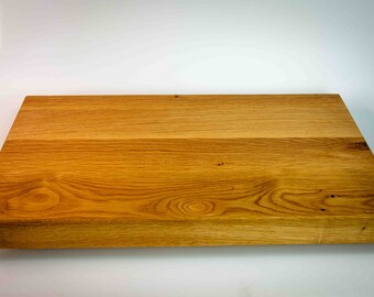 Cutting board oak 50x30x4.5 cm gift solid wood serving board