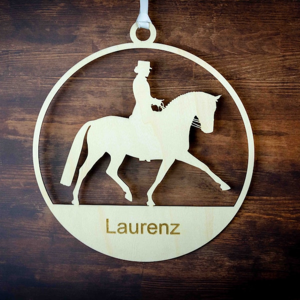 Pferd Dressur Reiten Holz Ring Kranz Deko Geschenk Türkranz Boxenschild