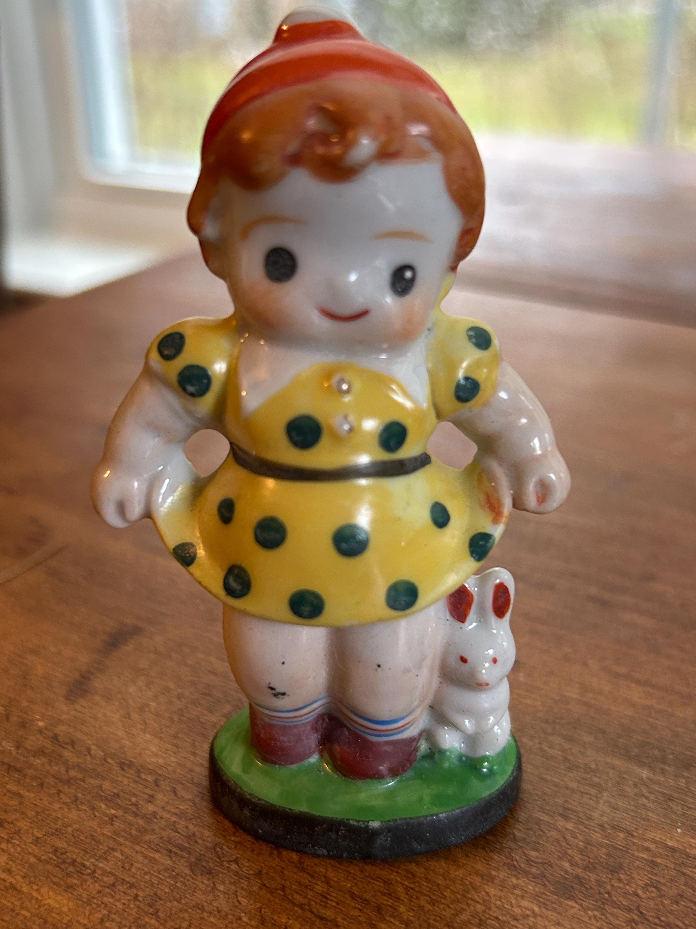 ドイツ製　アンティーク　ドレスデンの花遊びの子供達のお人形で全て可愛いです！ Occupied Japan Figurines Little Girl - Etsy