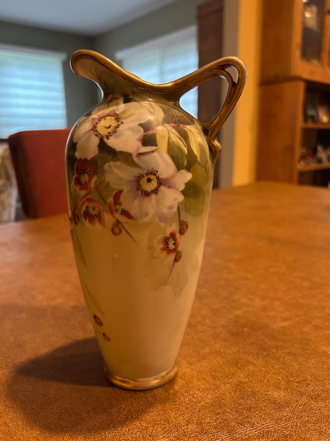 Antique Hand Painted Nippon Vase Roses Beaded / Moriage Gold Gilt - Etsy