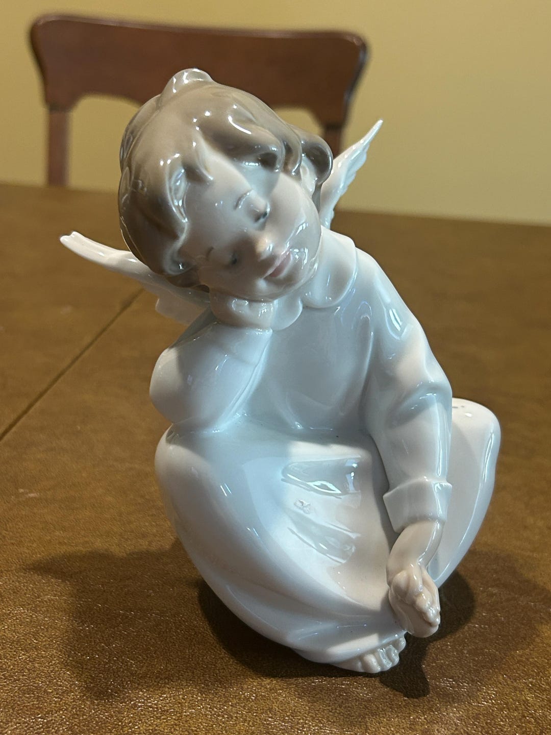 Lladro 4961 Cherub Angel Dreaming Issued 1977 Retired 1984 6