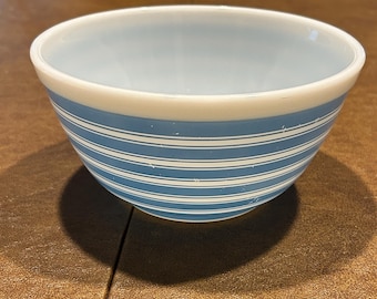 Set of 3 Vintage Pyrex Blue Stripe 401-403 Mixing Bowls - Etsy