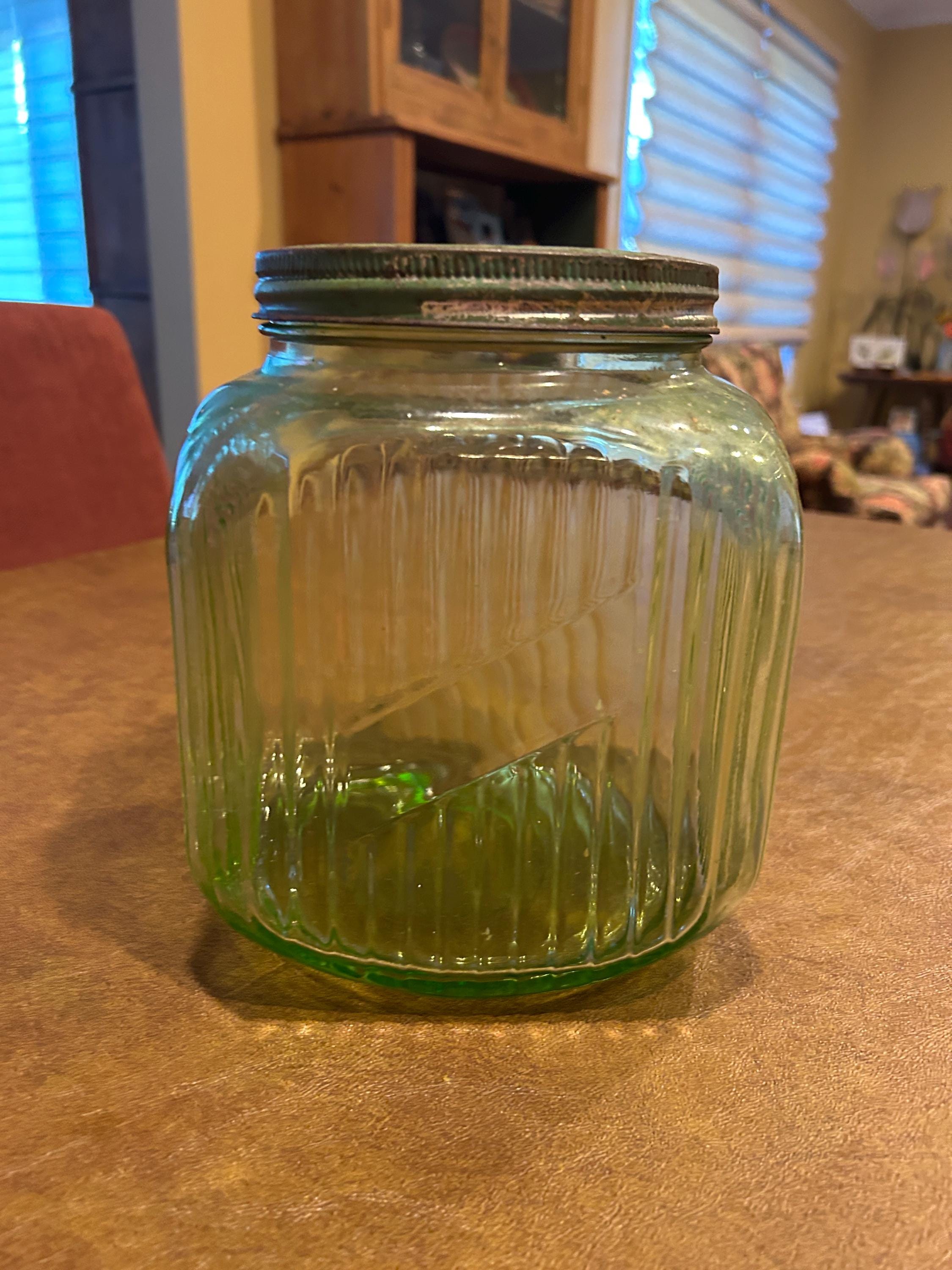 ハンスヘッドバーグ？HANSHEDBERG. Jar with lid Vintage Ribbed Glass Jar - Etsy