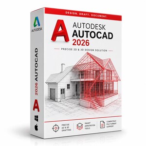 Autodesk AutoCAD 2026 Versão Completa Download Instantâneo Acesso Vitalício Software CAD para Arquitetura e Engenharia Windows e Mac