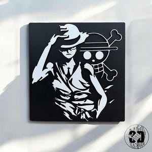 Quadro 3D ‘Monkey D.Rufy - One Piece’ - Idea Regalo - cosplay - Decorazione Casa