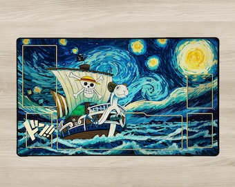 Gogh-ing Merry One Piece TCG Custom Playmat | Stitched Edges