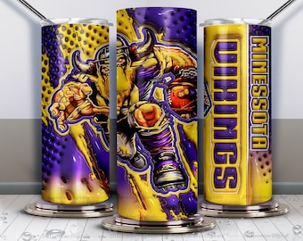 ¡Conquista cada sorbo con vasos temáticos de los Minnesota Vikings!