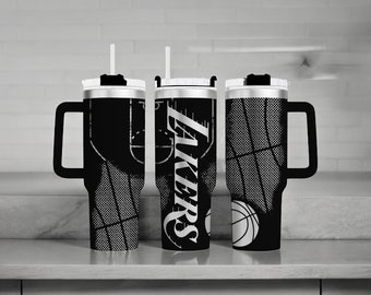 Lakers 40oz Tumbler – Laser Engraved Stainless Steel Cup