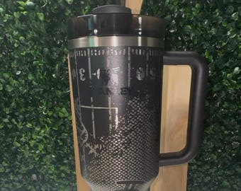 NFL Inspired Engraved STANLEY 40oz Tumbler | Custom Sports Stanley Cup | Game Day Drinkware