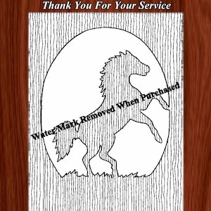 Patroon van paardenplaquette