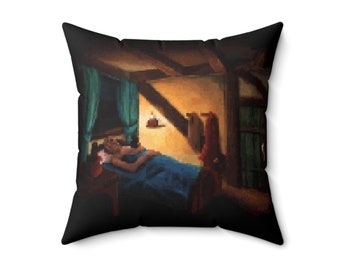 Quest for Glory 1 Resting-At-Inn Spun Polyester Square Pillow