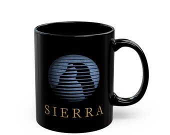 Quest for Glory 4 Vintage Sierra Logo 11oz Black Mug
