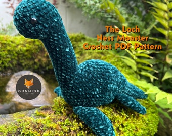 Haakpatroon - Het monster van Loch Ness schattige knuffel amigurumi DIGITALE pdf