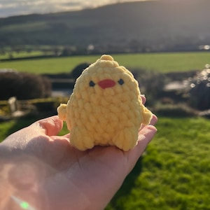 Cute Handmade Crochet Charlie the Chick Plushie Amigurumi Easter