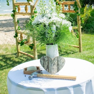 Unity Ceremony / Hammer Unity / Cedar Heart / Unity Alternative / Unity Ceremony Keepsake / Unity Idea/ Unity