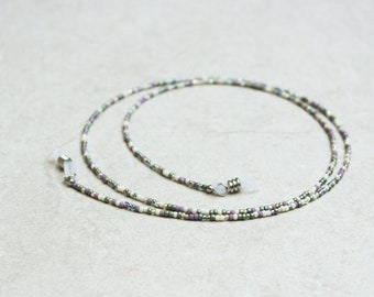 Zierliche Brillenkette aus Rocailles-Perlen | Sonnenbrillenkette