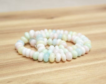 Hand-knotted opal necklace in pastel shades | Candy necklace | Gemstone necklace | Necklace | Pearl necklace | 925 Sterling silver