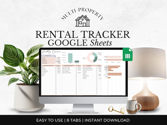 Rental Property Tracker: Landlord Google Sheets Template (Digital Download)