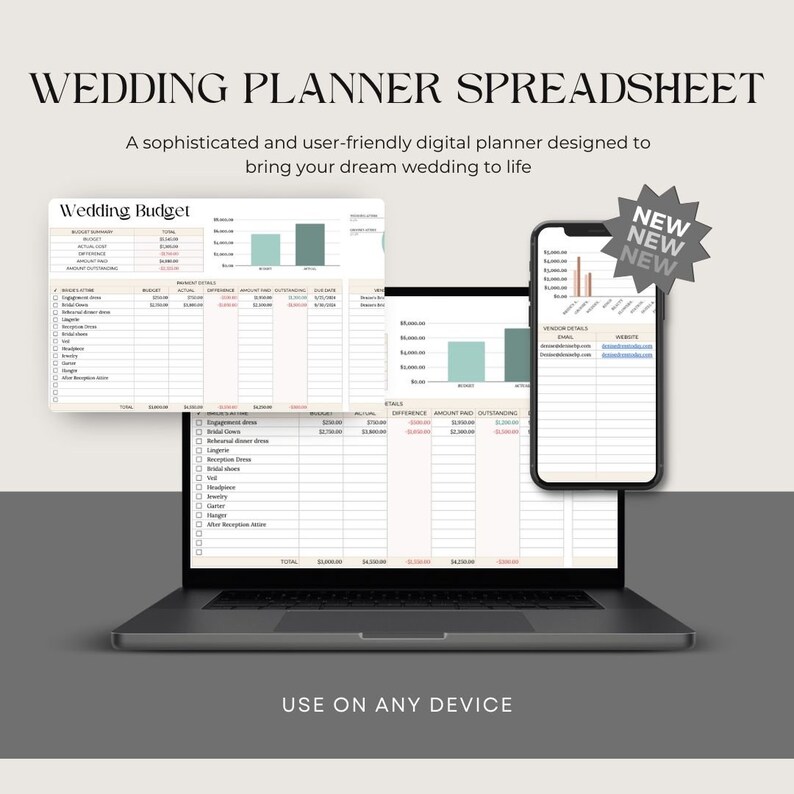 Simple Wedding Planner Google Sheets Template Seating Chart Gift