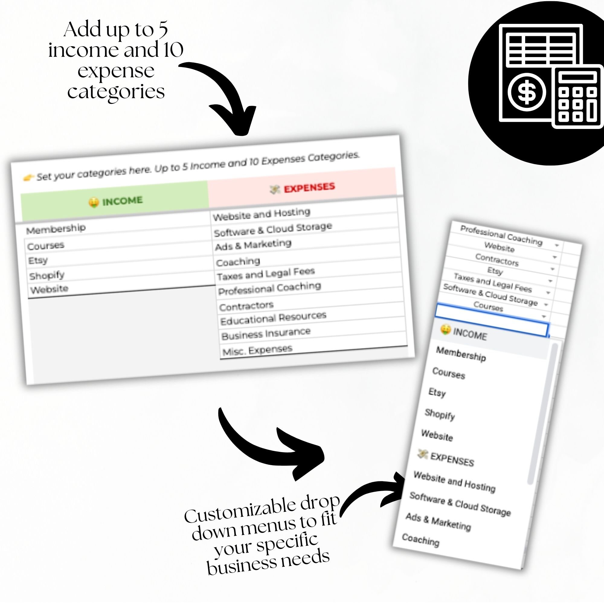 Profit and Loss Template Google Sheets, P and L Statement, Annual