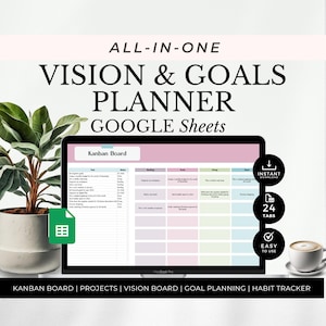 Kanban Google Sheets, Gantt chart, Project Management Template, Project Tasks And Planning Template, Priority Tracker, To Do List Planner