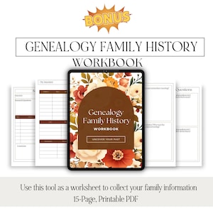 Genealogy Google Sheet, Ancestor Profile Template for Genealogy ...