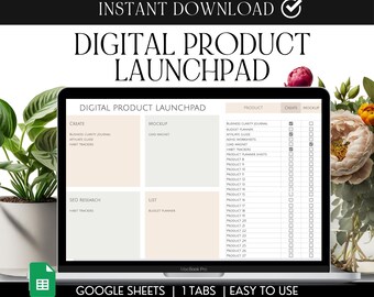 Digital Product Launchpad: Etsy Shop Planner (Google Sheets)