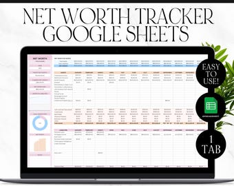 Net Worth Tracker: Google Sheets Template (Digital Download)