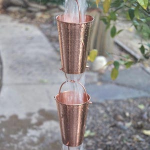 NEW - Baketsu Rain Chain | PURE Copper | XL