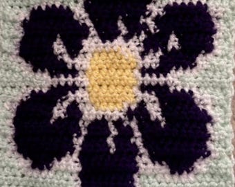 Flower Crochet Tapestry Pattern