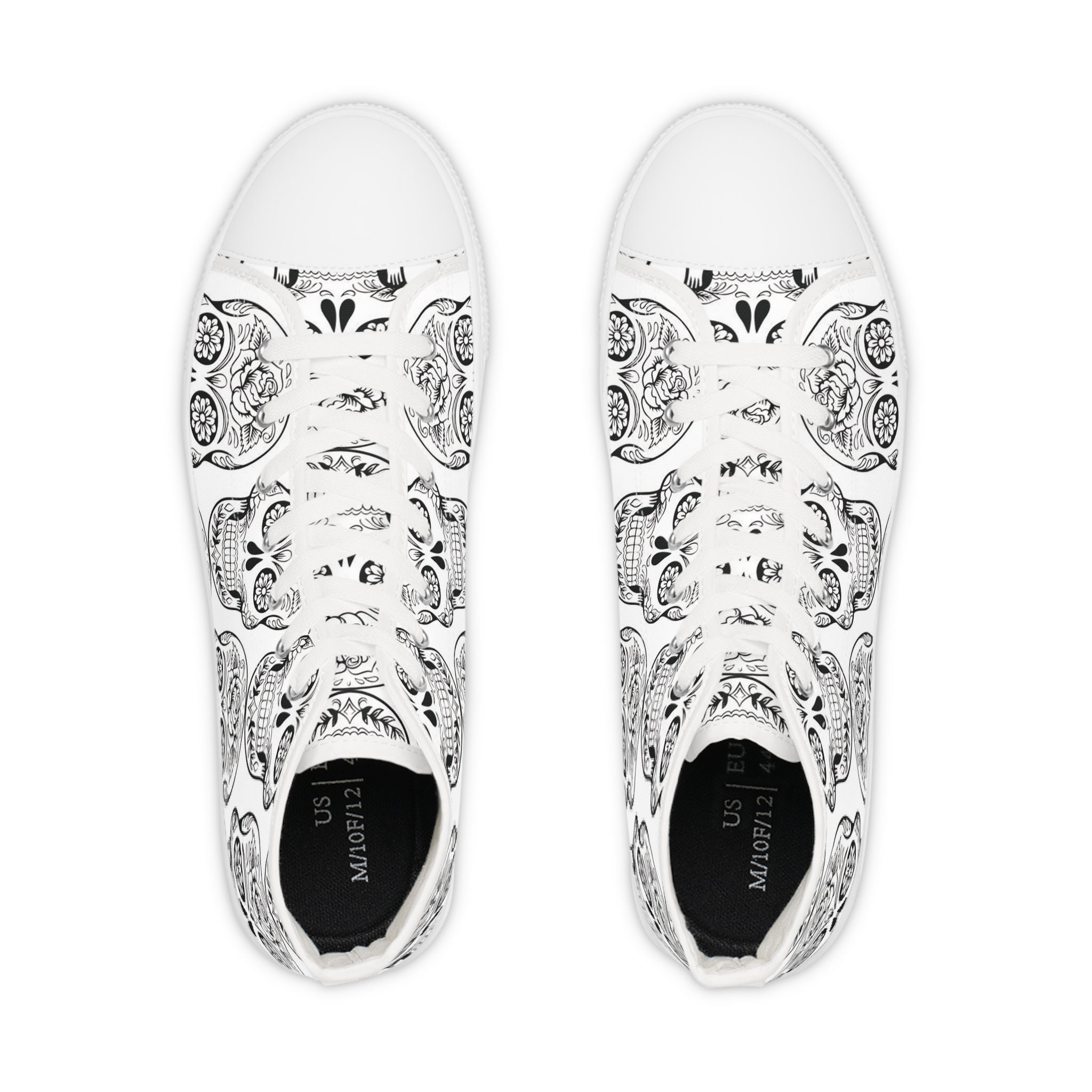 Discover Sugar Skull Sketch, Men's High Top Sneakers