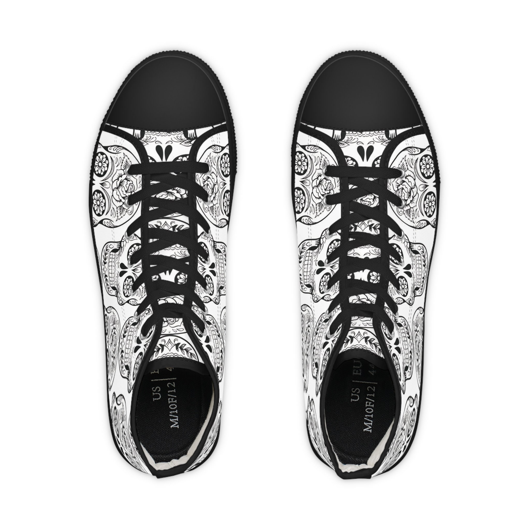 Discover Sugar Skull Sketch, Men's High Top Sneakers