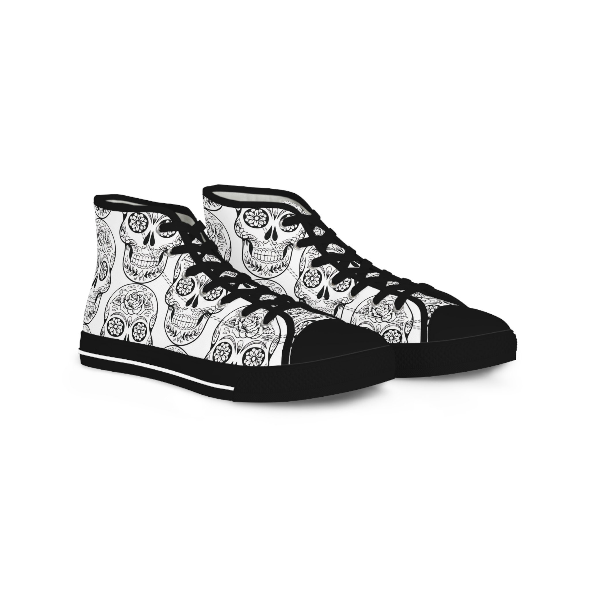 Discover Sugar Skull Sketch, Men's High Top Sneakers