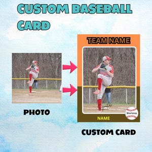 File digitale di carte da baseball personalizzate/Carte da baseball personalizzate/Carte sportive per giovani/Download digitale di carte da baseball personalizzate