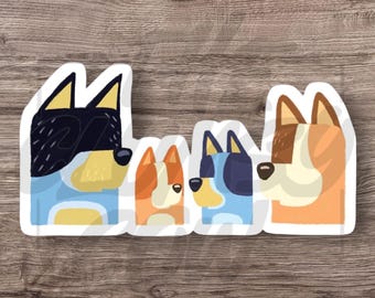 Bluey Family Sticker